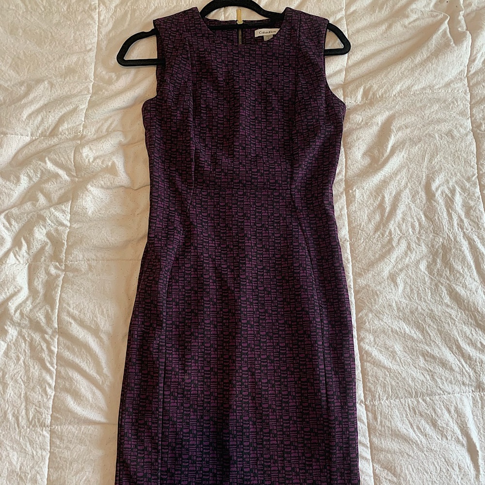 NEW Calvin Klein Seamed Sheath Dress